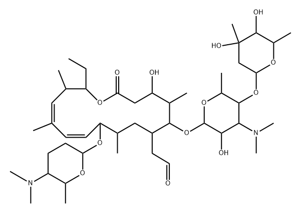 池美拉霉素 B 结构式