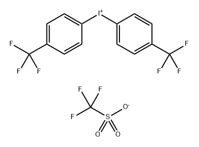 二(4-三氟甲基苯基)三氟甲磺酸碘98.00%, 871362-15-1, 结构式