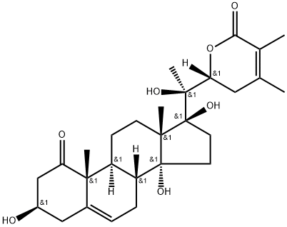 3-hydroxy-2,3-dihydrowithanolide F Structure