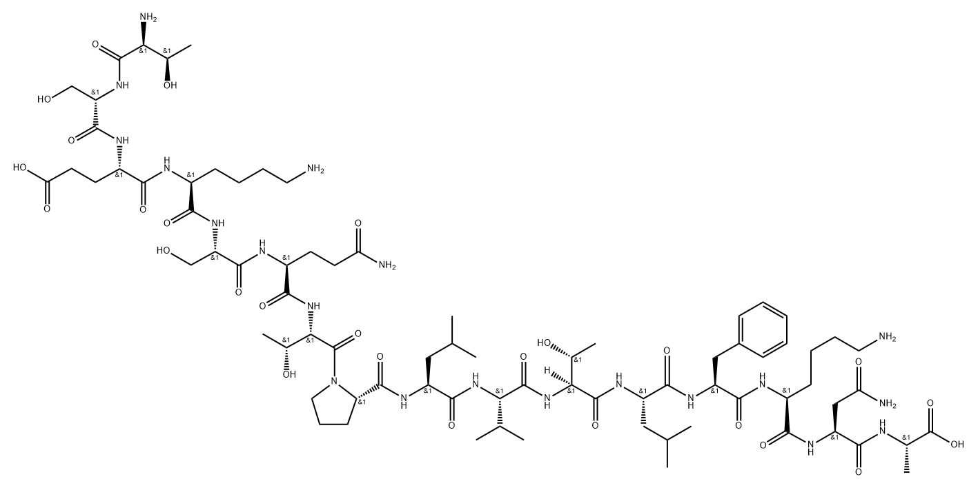 beta-endorphin (6-21) 结构式