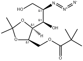 D-Mannitol, 2-azido-2-deoxy-4,5-O-(1-methylethylidene)-, 6-(2,2-dimethylpropanoate) (9CI)