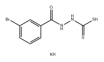 Benzoic acid, 3-bromo-, 2-(dithiocarboxy)hydrazide, monopotassium salt (9CI) Structure