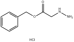 Acetic acid, 2-hydrazinyl-, phenylmethyl ester, hydrochloride (1:1) Struktur