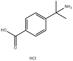 Benzoic acid, 4-(1-amino-1-methylethyl)-, hydrochloride (1:1) Struktur