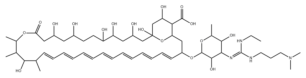amphotericin B, N-(N'-(3-dimethylaminopropyl)-N''-ethylguanyl)-,87263-93-2,结构式