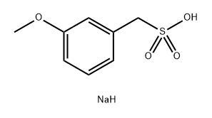 Benzenemethanesulfonic acid, 3-methoxy-, sodium salt (1:1) Structure