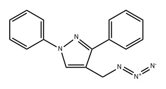 1H-Pyrazole, 4-(azidomethyl)-1,3-diphenyl- 结构式