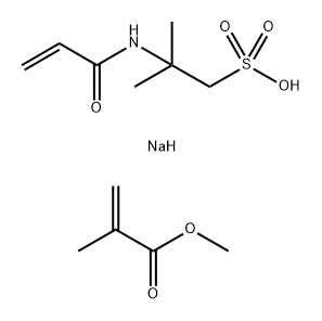 Poly(methyl methacrylate-co-2-acrylamido-2-methylpropanesulfonic acid), sodium salt Structure