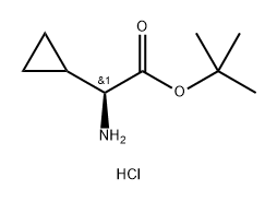 S-2-环丙基甘氨酸叔丁酯盐酸盐, 874336-44-4, 结构式