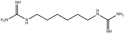 N,N'''-1,6-Hexanediylbisguanidine, homopolymer, hydrochloride 化学構造式