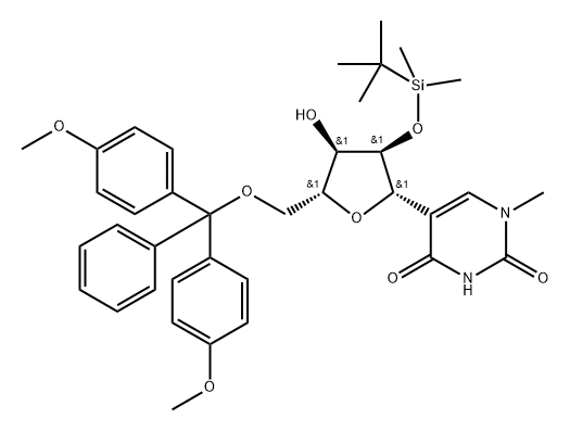 5'-DMT-2'-O-TBDMS-N1-ME-PSEUDOURICDINE,875302-41-3,结构式