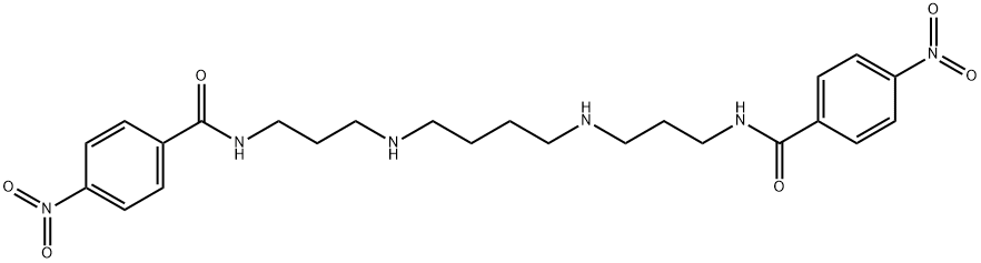 N(1),N(14)-bis(4-nitrobenzoyl)spermine,87581-16-6,结构式