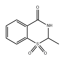 2-Methyl-2H-benzo[e][1,3]thiazin-4(3H)-one 1,1-dioxide Struktur