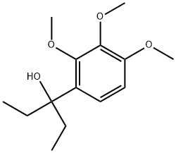 α,α-Diethyl-2,3,4-trimethoxybenzenemethanol Struktur