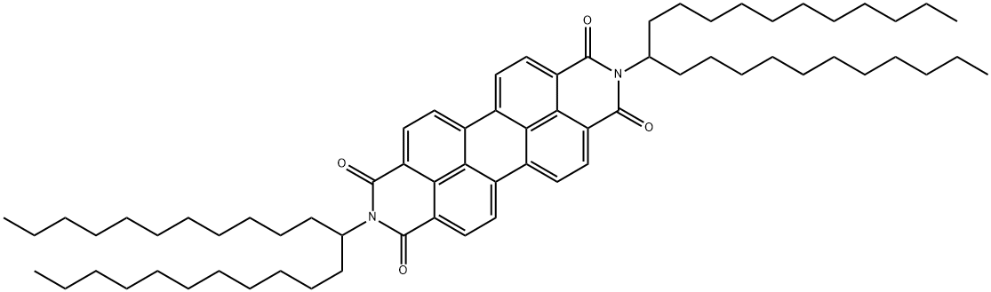 2,9-di(tricosan-12-yl)anthra[2,1,9-def:6,5,10-d'e'f']diisoquinoline-1,3,8,10(2H,9H)-tetraone,876301-69-8,结构式