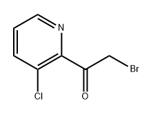 2-bromo-1-(3-chloropyridin-2-yl)ethan-1-one 结构式