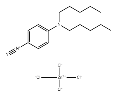 Benzenediazonium, 4-(dipentylamino)-, (T-4)-tetrachlorozincate(2-) (2:1) (9CI) Struktur