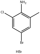 4-溴-2-氯-6-甲基苯胺氢溴酸盐 结构式