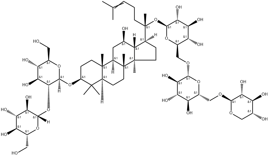 三七皂苷R4, 87741-77-3, 结构式