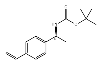 (S)-(1-(4-乙烯基苯基)乙基)氨基甲酸叔丁酯, 878805-70-0, 结构式