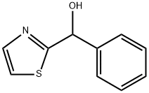 α-フェニル-2-チアゾールメタノール 化学構造式