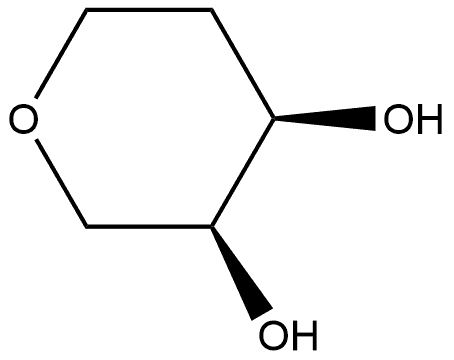 Pyran-3,4-diol, tetrahydro-, cis- (6CI) 化学構造式