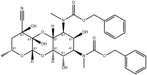 N,N'-dibenzyloxycarbonyl-3'-spectinomycin cyanohydrin 结构式