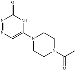 5-(4-乙酰基哌嗪-1-基)-1,2,4-三嗪-3(4H)-酮, 879639-17-5, 结构式