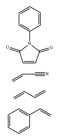 2-Propenenitrile, polymer with 1,3-butadiene, ethenylbenzene and 1-phenyl-1H-pyrrole-2,5-dione|丙烯腈、1,3-丁二烯、苯乙烯和1-苯基-1H-吡咯-2,5-二酮的聚合物