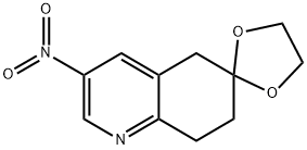 Spiro[1,3-dioxolane-2,6'(5'H)-quinoline], 7',8'-dihydro-3'-nitro- Struktur