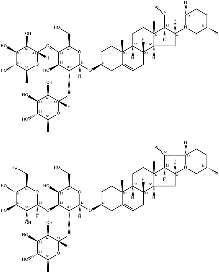 ALPHA-CHACONINE:ALPHA-SOLANINEMIXTURE 结构式