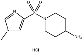 1-[(1-methyl-1H-imidazol-4-yl)sulfonyl]piperidin-4-
amine dihydrochloride,882562-66-5,结构式