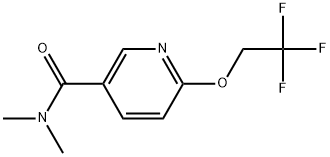 N,N-Dimethyl-6-(2,2,2-trifluoroethoxy)-3-pyridinecarboxamide 结构式
