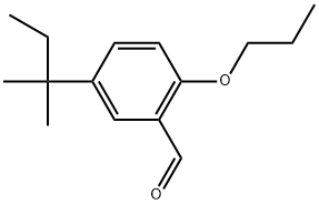5-(1,1-Dimethylpropyl)-2-propoxybenzaldehyde 结构式