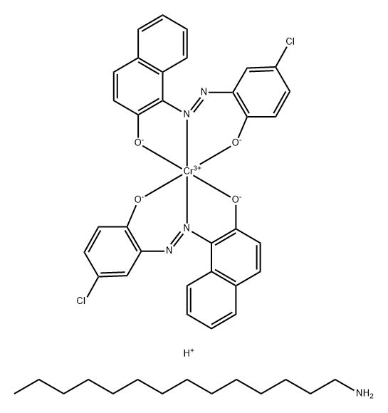 88377-66-6 二[1-(5-氯-2-羟基苯基偶氮)-2-萘甲酸基]铬酸正十四铵