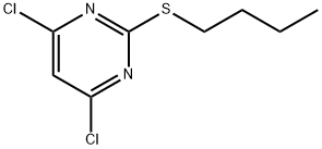 2-(Butylthio)-4,6-dichloropyrimidine,883870-63-1,结构式