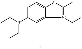 BENZOTHIAZOLIUM, 5-(DIETHYLAMINO)-3-ETHYL-2-METHYL-, IODIDE 结构式