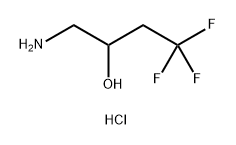 2-Butanol, 1-amino-4,4,4-trifluoro-, hydrochloride (1:1) Structure