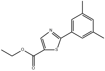 Ethyl 2-(3,5-dimethylphenyl)thiazole-5-carboxylate Structure