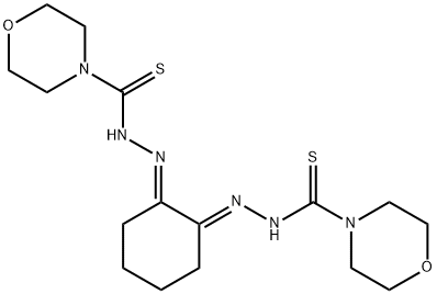 1,2-cyclohexanedione bis(4-diethylenoxythiosemicarbazone) 化学構造式