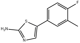 5-(4-Fluoro-3-methylphenyl)thiazol-2-amine Struktur