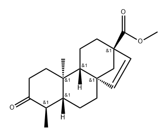 18-Norbeyeran-17-oic acid, 3-oxo-, methyl ester (7CI) Structure