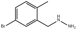 (5-bromo-2-methylphenyl)methyl]hydrazine 化学構造式