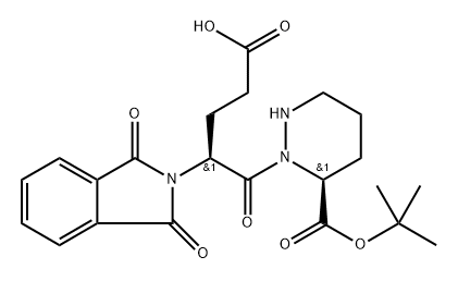 2H-Isoindole-2-butanoic acid, γ-[[(6S)-6-[(1,1-dimethylethoxy)carbonyl]tetrahydro-1(2H)-pyridazinyl]carbonyl]-1,3-dihydro-1,3-dioxo-, (γS)-|(ΓS)-Γ-[[(6S)-6-[(1,1-DIMETHYLETHOXY)CARBONYL]TETRAHYDRO-1(2H)-PYRIDAZINYL]CARBONYL]-1,3-DIHYDRO-1,3