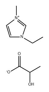 1-乙基-3-甲基咪唑L-乳酸盐,888320-07-8,结构式