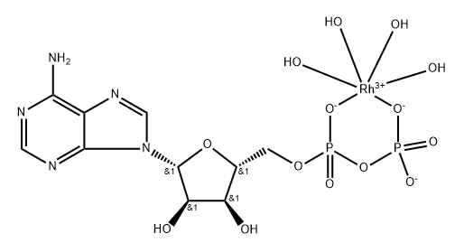 bidentate tetraaquarhodium-adenosine 5'-diphosphate complex,88930-47-6,结构式