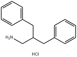 (3-amino-2-benzylpropyl)benzene hydrochloride Structure