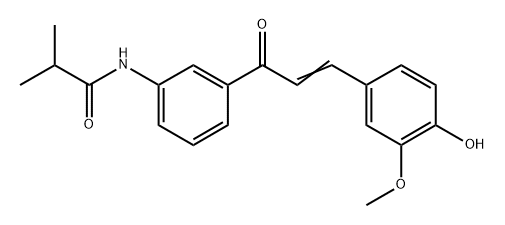 890984-26-6 N-(3-(3-(4-hydroxy-3-methoxyphenyl)acryloyl)phenyl)isobutyramide