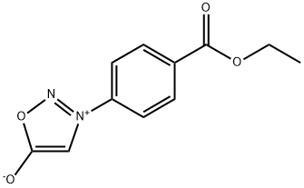 1,2,3-Oxadiazolium, 3-[4-(ethoxycarbonyl)phenyl]-5-hydroxy-, inner salt Structure