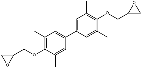 Oxirane,2,2'-[(3,3',5,5'-tetramethyl[1,1'-biphenyl]-4,4'-diyl)bis(oxymethylene)] bis-,homopolymer Structure